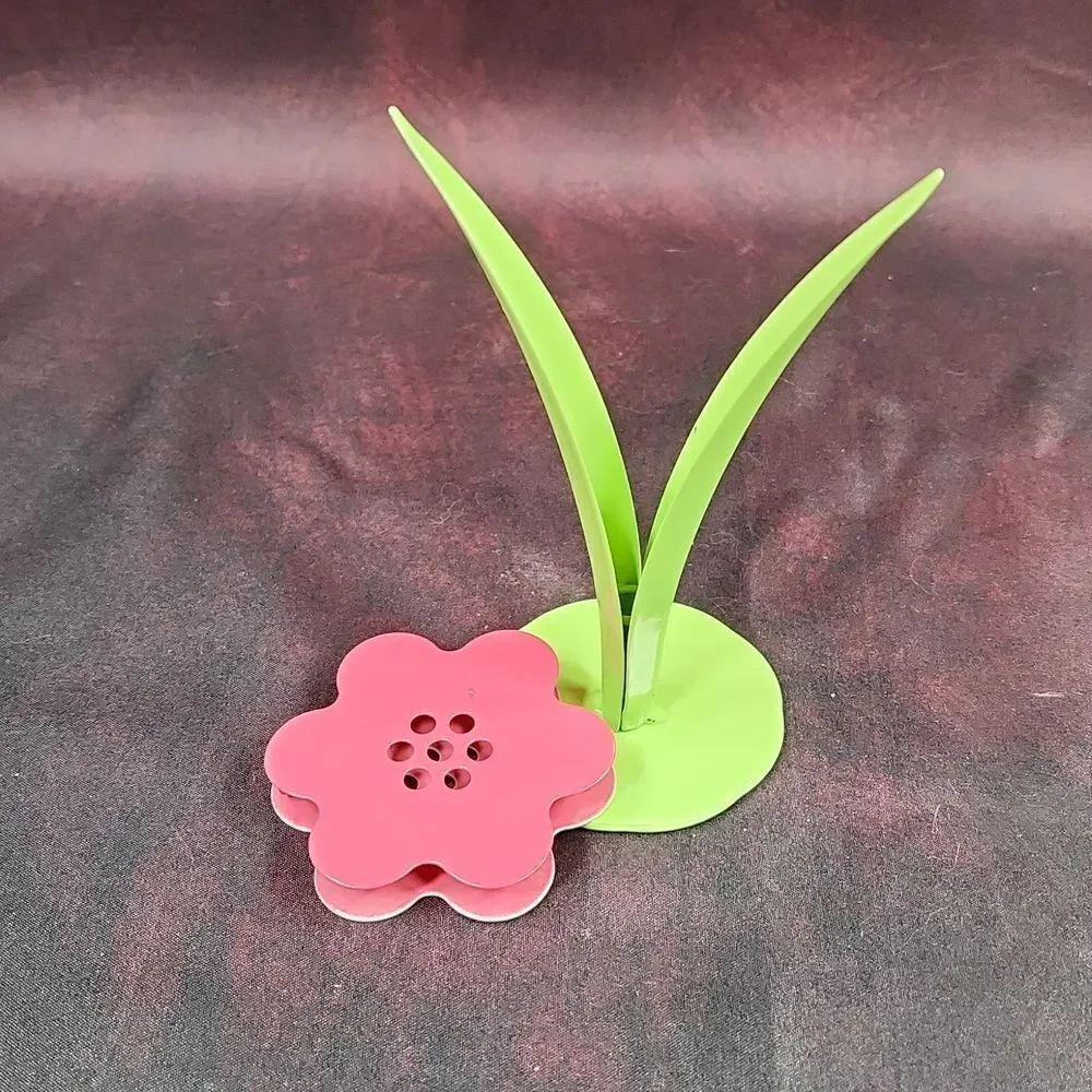 🩵NIB Partylite Metal Flower SmartScents Fragrance Sticks Holder